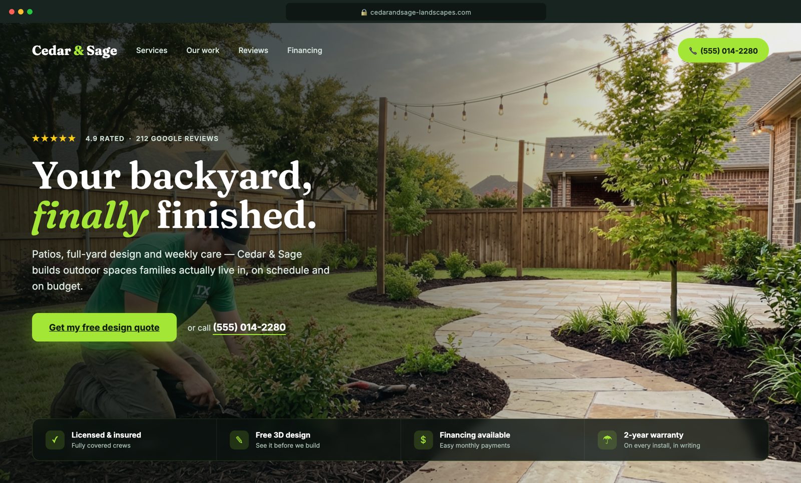 High-converting website built by VierraSolutions
